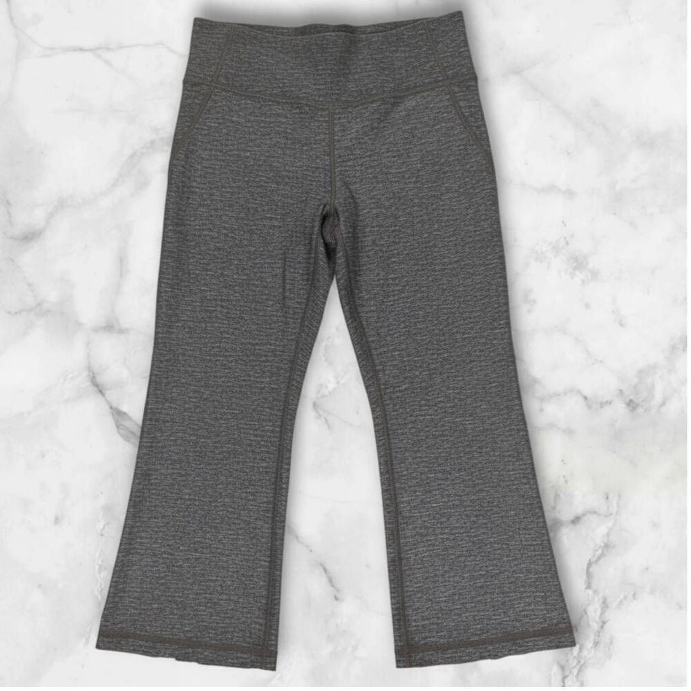 Lululemon Size 6 Gray Split Leggings
